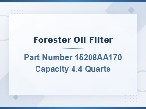 Forester Oil Filter Specifications and Capacity